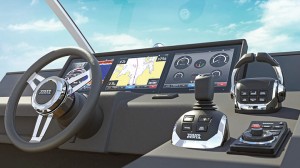 Co-developed with Garmin, Volvo Penta’s Glass Cockpit presents a clean interface that eliminates the need for most buttons and switches. It has won several awards, including an NMMA Innovation Award at the Miami International Boat Show.