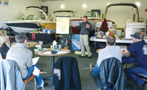 Colorado Boat Center posts notes on what makes great customer experiences, keeps training files for every employee and has brought industry trainers like Sam Dantzler in to motivate and educate the team.